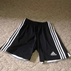 Adidas Athletic Shorts; mid thigh length